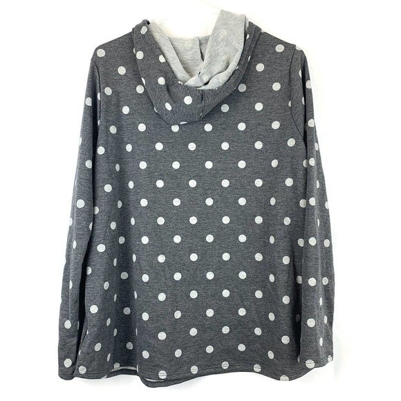 freckled poppy luna poka dot long sleeve hoodie large - Picture 3 of 6